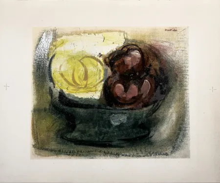 Lithograph Fautrier - FAUTRIER ŒUVRES 1915-1943. Avec une lithographie en couleurs vernie (1943)