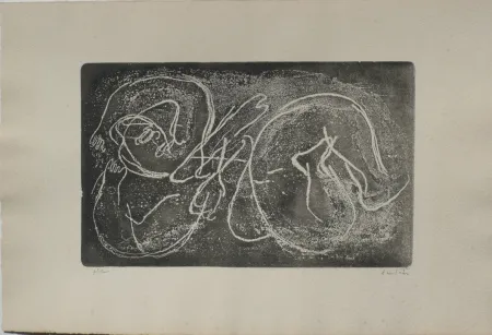 Etching And Aquatint Fautrier - Femme étendue I