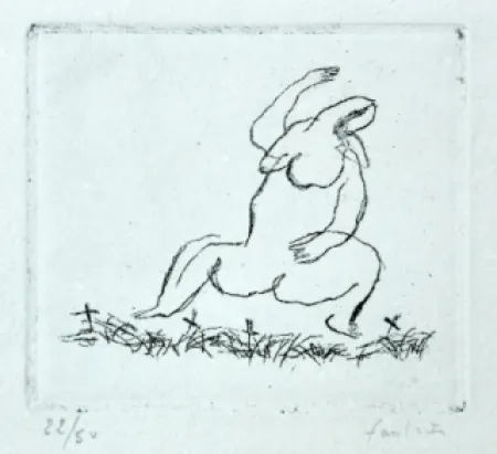 Engraving Fautrier - L'Alleluiah-petit nu E