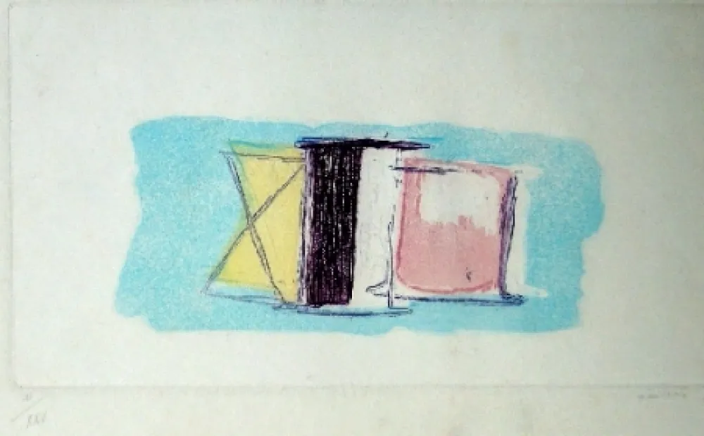 Etching And Aquatint Fautrier - Les bobines