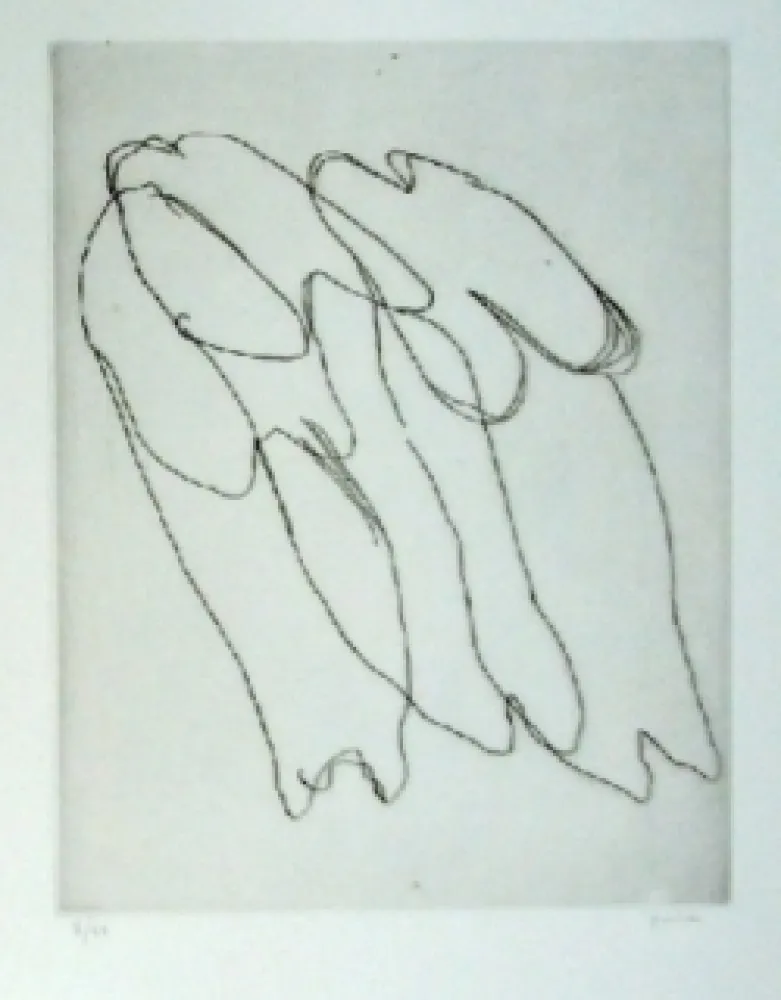 Engraving Fautrier - Les seins nus