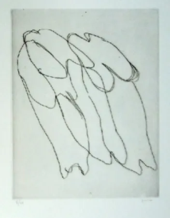 Engraving Fautrier - Les seins nus