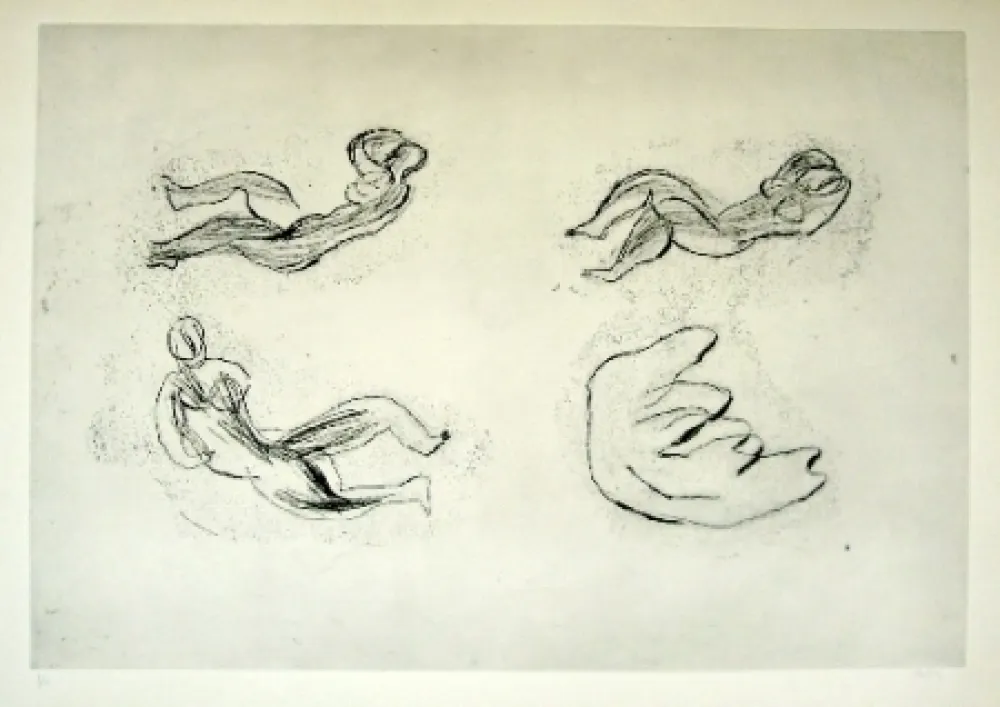 Engraving Fautrier - Naissance de la femme