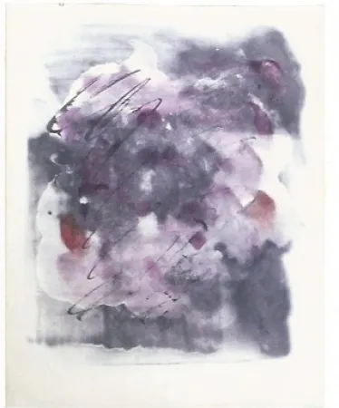 Screenprint Fautrier - Paroles paintes