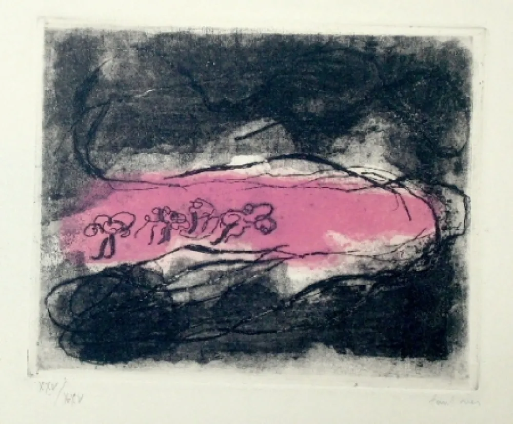 Etching And Aquatint Fautrier - Paysages sombres