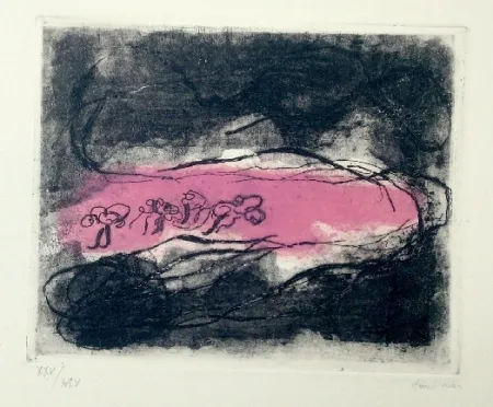 Etching And Aquatint Fautrier - Paysages sombres