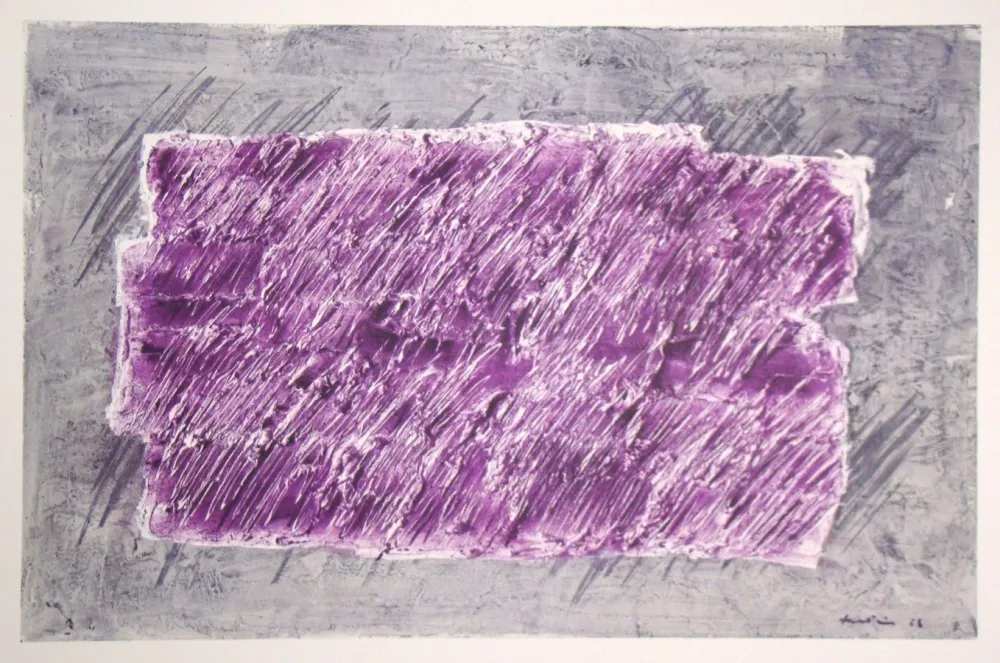 Lithograph Fautrier - Striures