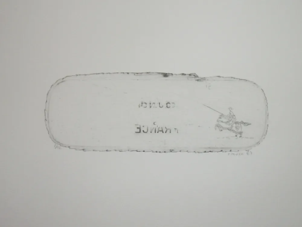 Engraving Favier - En attendant les huns