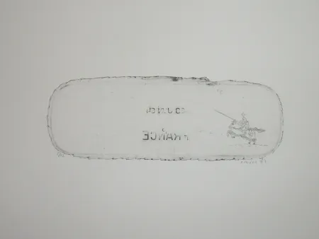 Engraving Favier - En attendant les huns