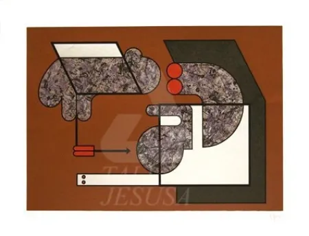 Screenprint Felguerez - Reunion de famille 