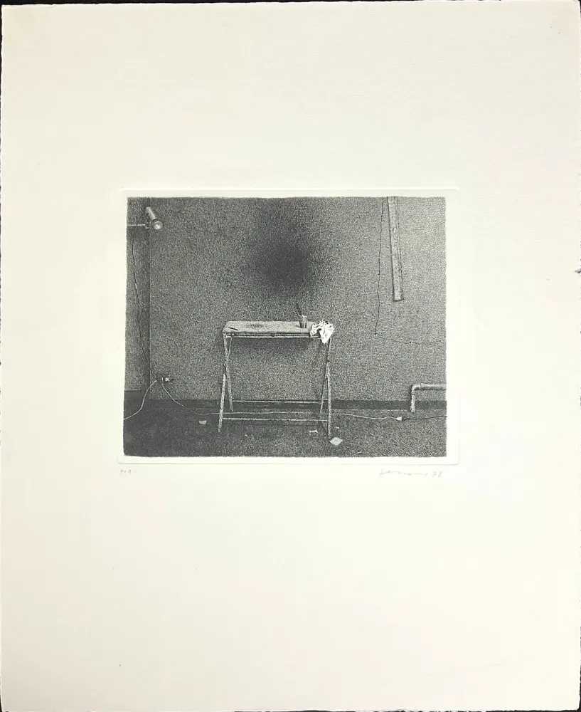 Engraving Ferroni - Interno (Sera)