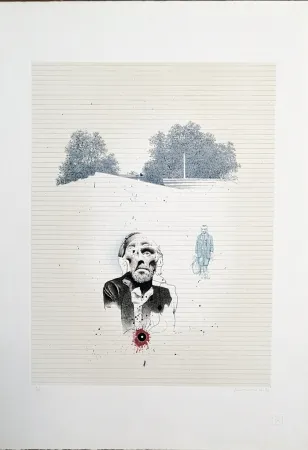 Lithograph Ferroni - Norge-ultimo addio