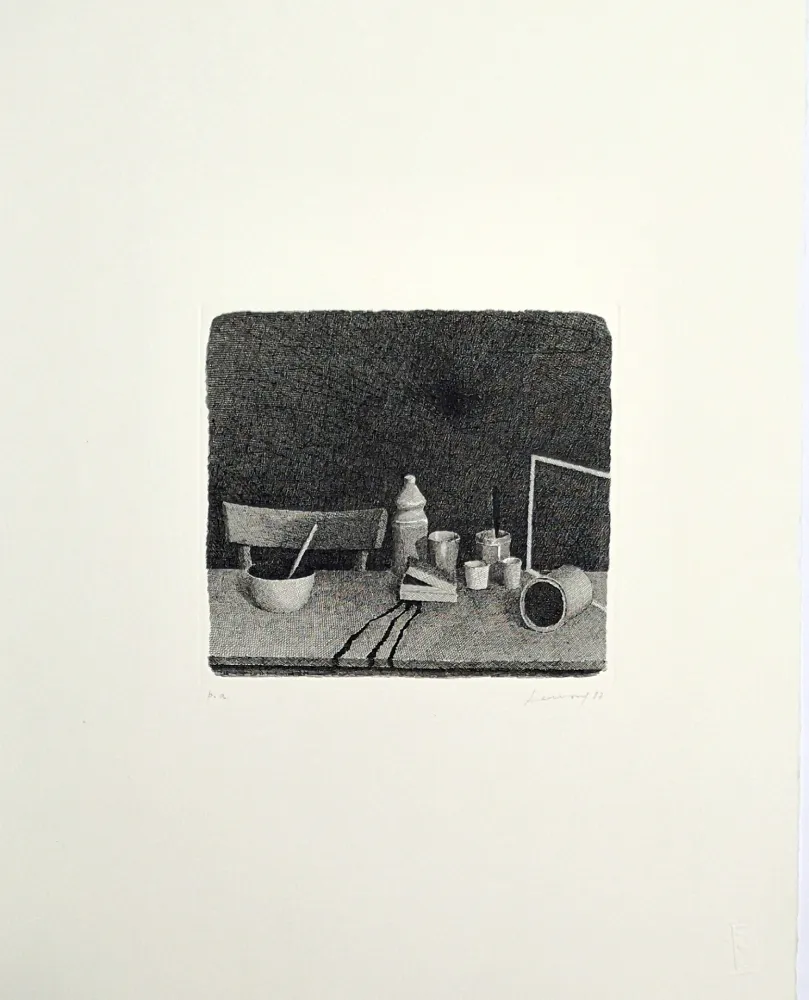 Engraving Ferroni - Oggetti