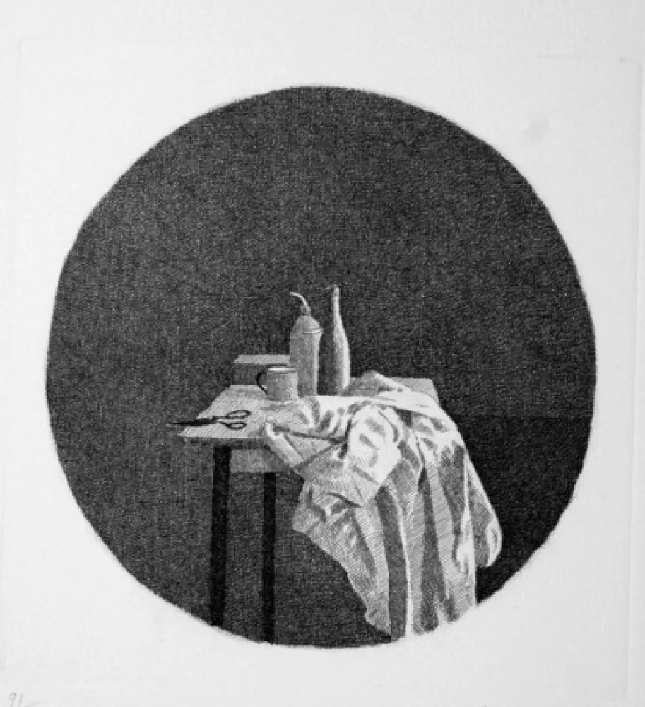 Engraving Ferroni - Oggetti e panneggio