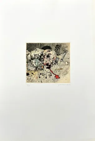 Engraving Ferroni - Olocausto