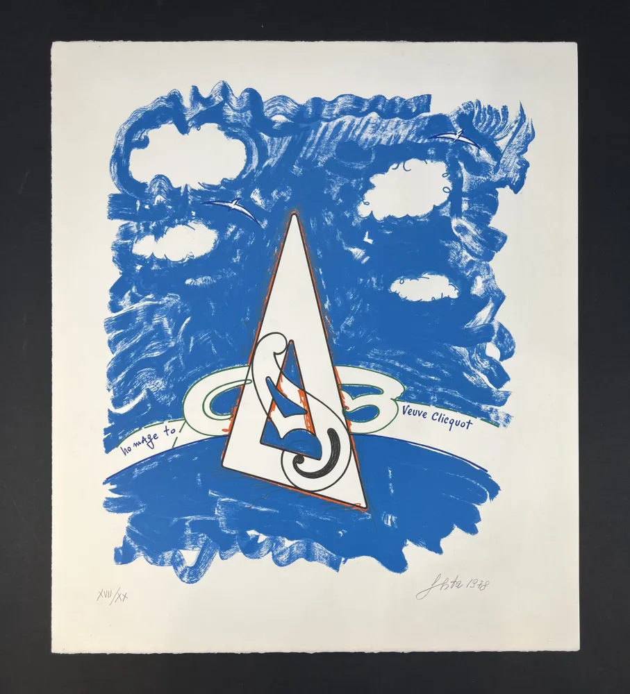 Lithograph Festa  - Homage to Veuve Clicquot