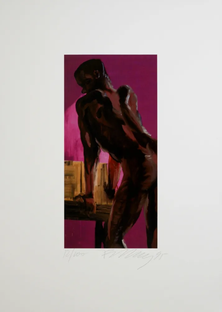 Lithograph Fetting - Man, 1995