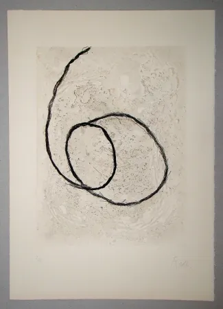 Etching And Aquatint Fiedler - Neige