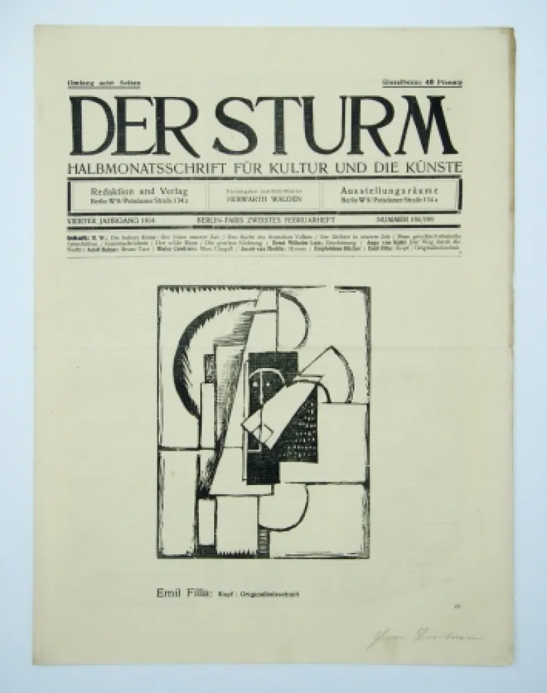 Woodcut Filla - Kopf (Head)