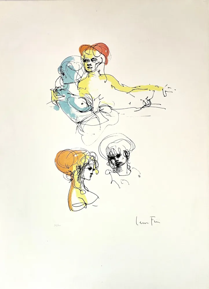 Lithograph Fini - Esquisse