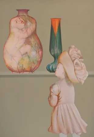 Lithograph Fini - La leçon de fragilité