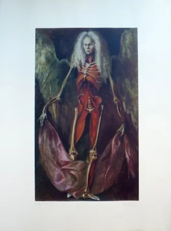 Lithograph Fini - L’Ange de l’Anatomie