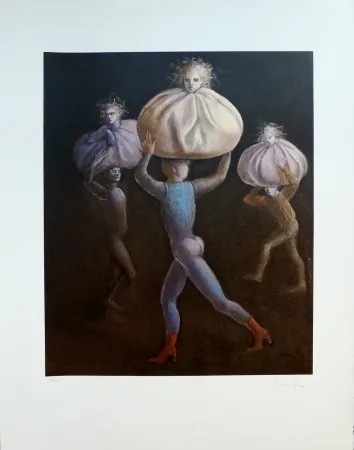 Lithograph Fini - Le Bal des Ingrats