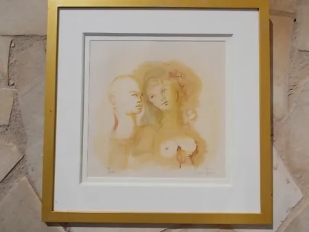 Lithograph Fini - Le Duo