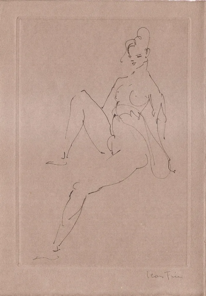 Illustrated Book Fini - L'épouse infidèle.  Poemes.  Deux eaux-fortes originales de Leonor Fini.