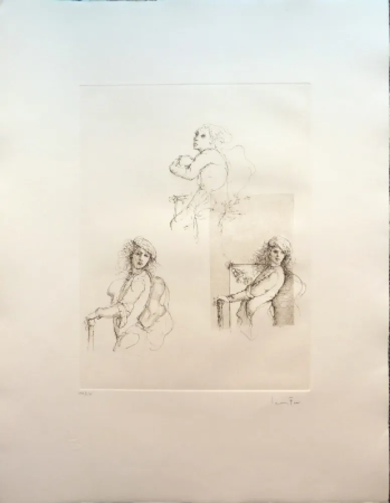 Etching Fini - Les Trois Grâces 