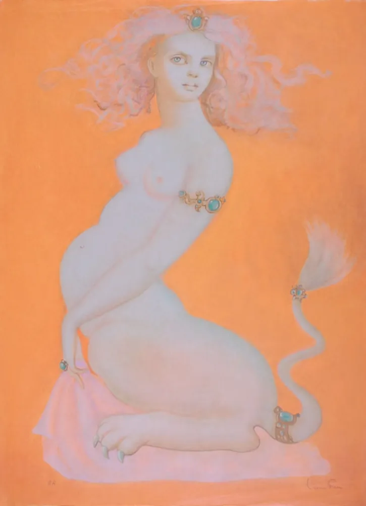 Lithograph Fini - Sphinx Ileria