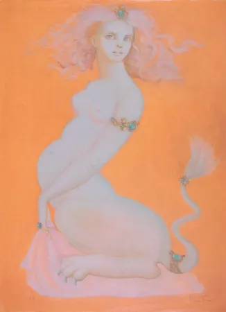 Lithograph Fini - Sphinx Ileria