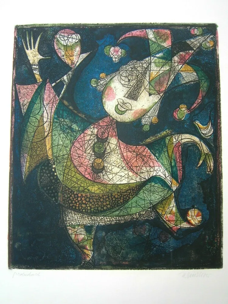 Etching And Aquatint Finsterer - Fridolin I