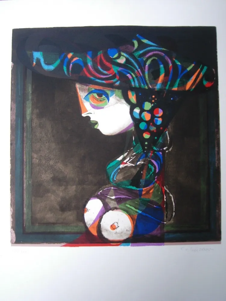 Etching And Aquatint Finsterer - Mme Chl. I