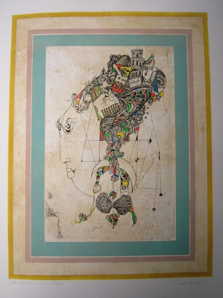 Etching And Aquatint Finsterer - Traum der alten Dame