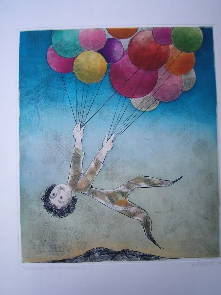 Etching And Aquatint Finsterer - Wunschtraum I