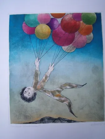 Etching And Aquatint Finsterer - Wunschtraum I