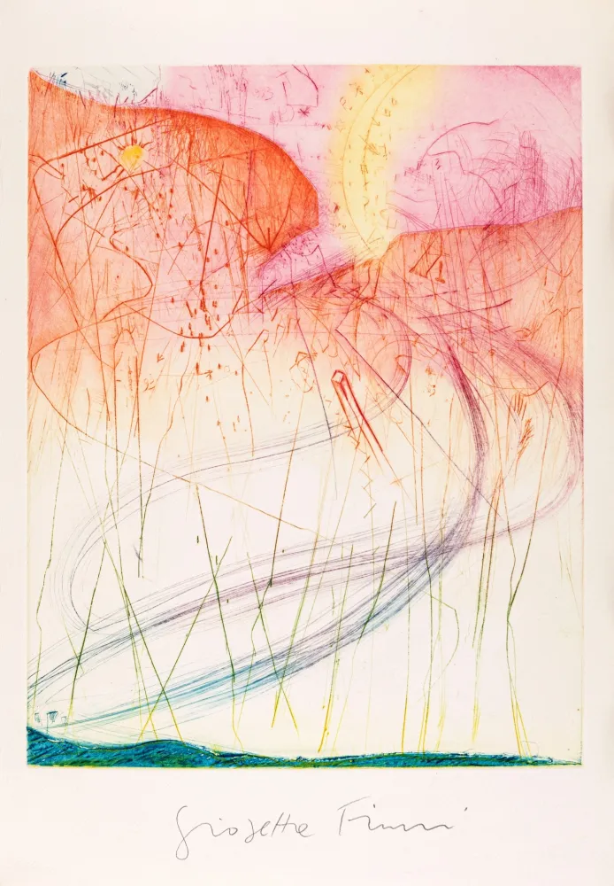 Etching And Aquatint Fioroni - Americana