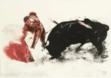 Lithograph Fischl - Corrida 3