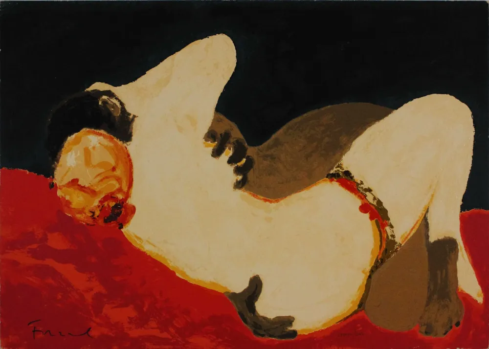 Screenprint Fiume - Abbraccio