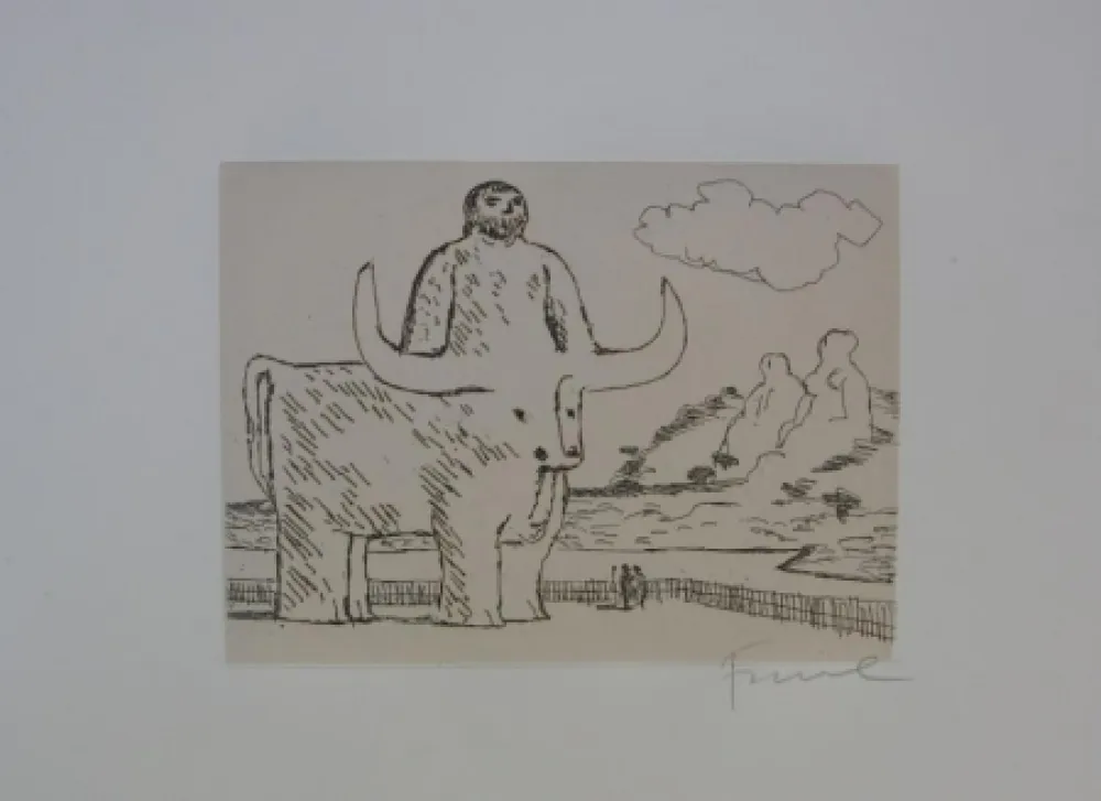 Engraving Fiume - Cinque acqueforti per i greci tradotti da Salvatore Quasimodo