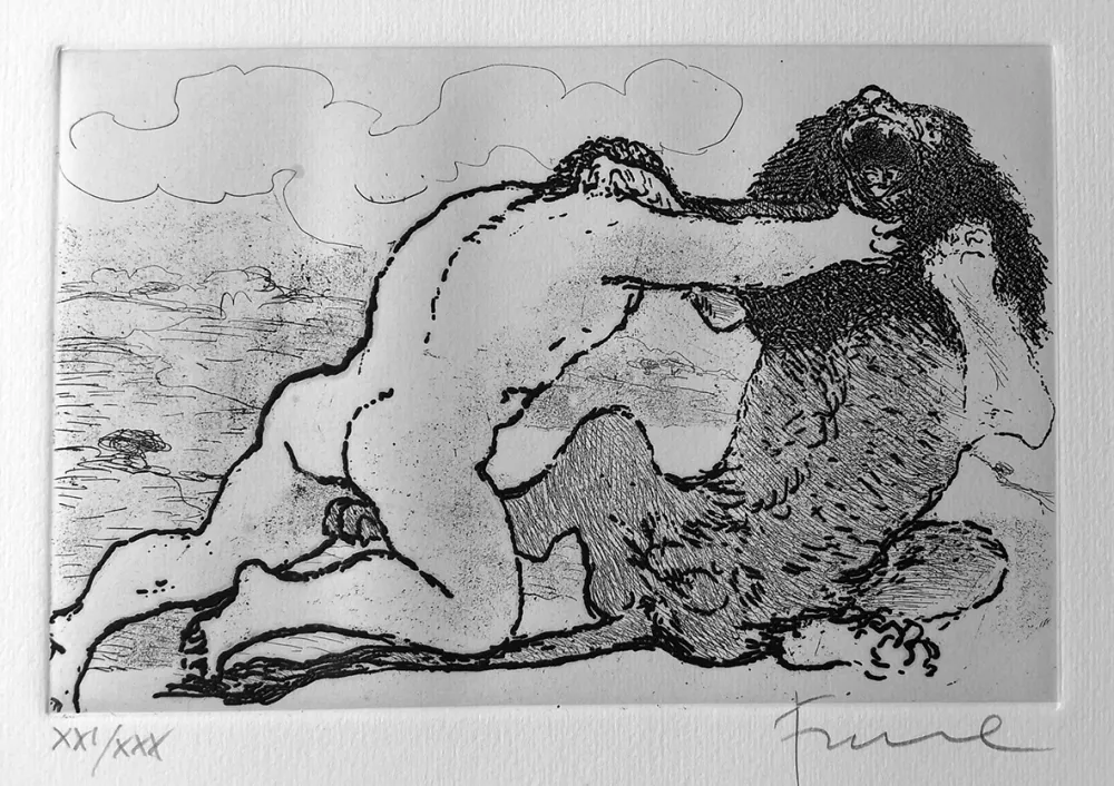 Illustrated Book Fiume - Cinque acqueforti per i poeti greci tradotti da Salvatore Quasimodo.