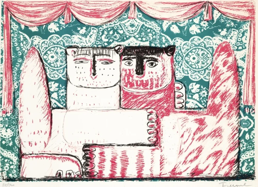 Lithograph Fiume - Gatti