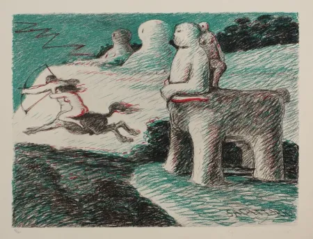 Lithograph Fiume - SAGGITARIO