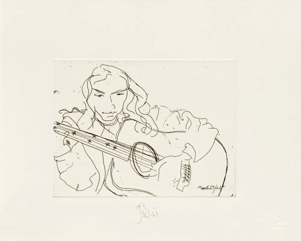 Etching Flanagan - Annabelle and Guitar