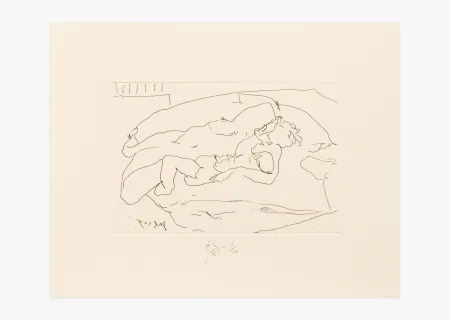 Etching Flanagan - Mother with suckling child