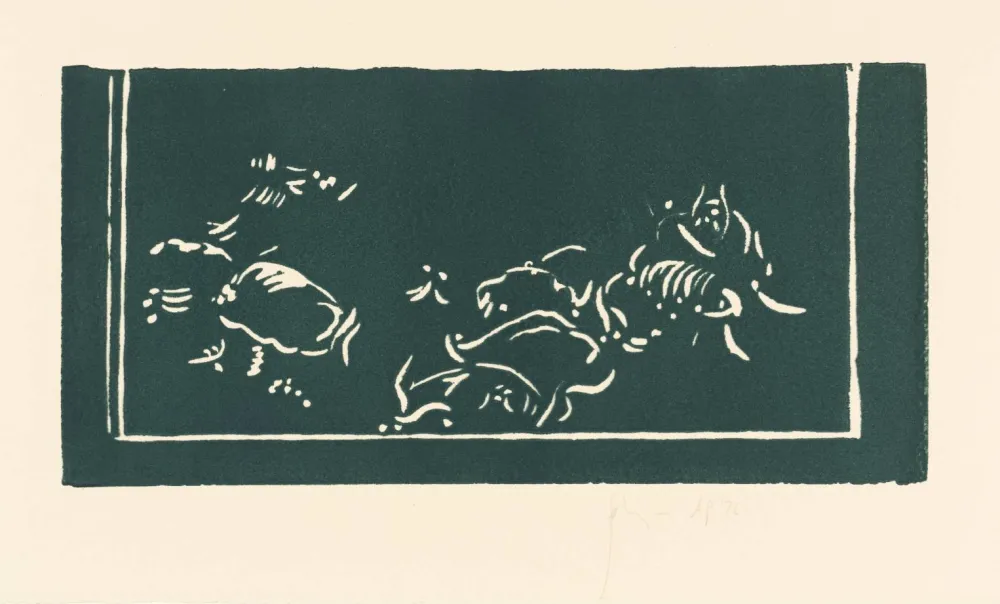 Linocut Flanagan - Stones