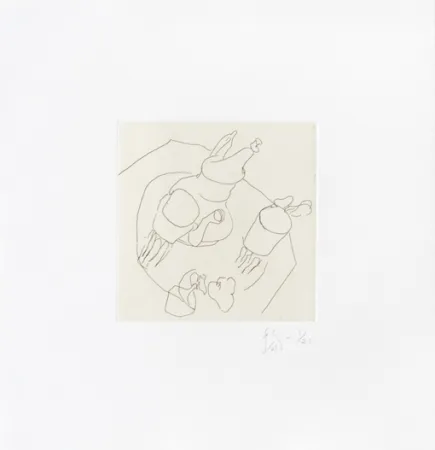 Etching Flanagan - Teapot and cups