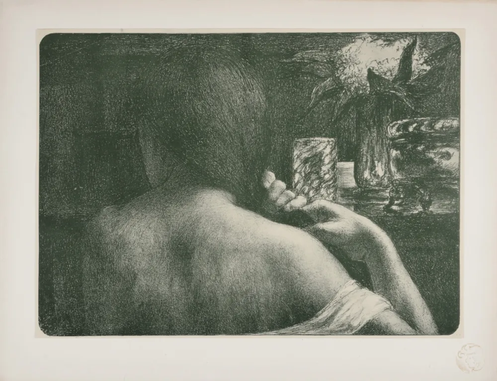 Lithograph Flandrin - La Chevelure, 1898