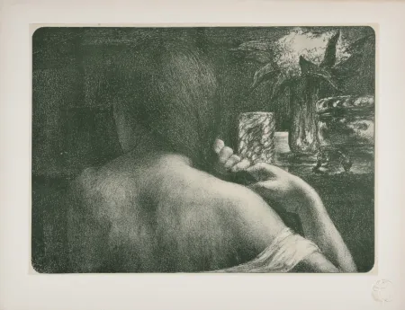 Lithograph Flandrin - La Chevelure, 1898